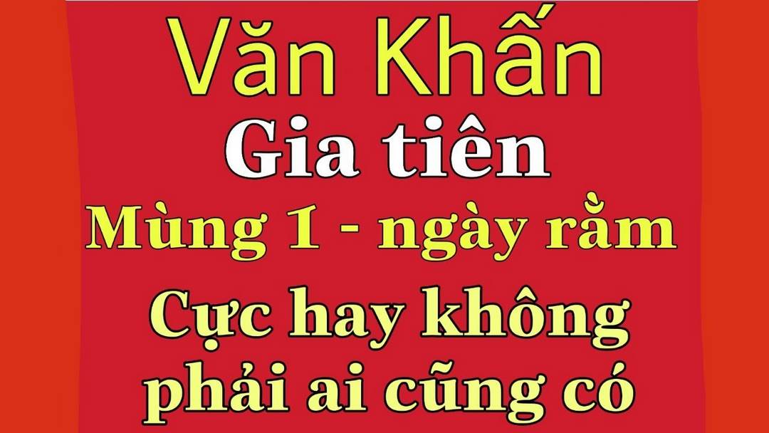 Văn khấn mùng 1 cúng tổ tiên hàng tháng tại nhà 